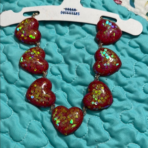 Urban Outfitters Red Heart Necklace - Picture 1 of 1